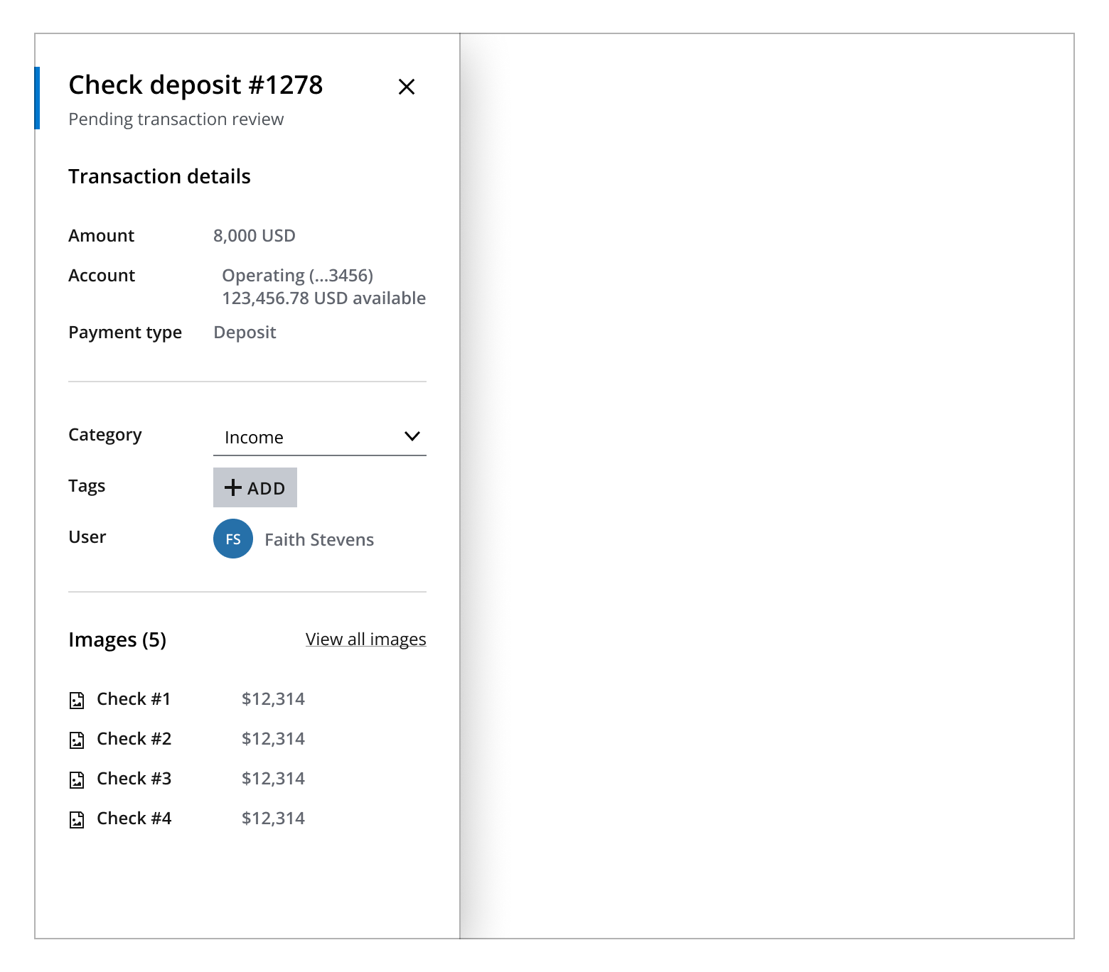 Dialog with header and description text elements.